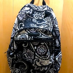 Vera Bradley Midnight Paisley XL Campus Backpack